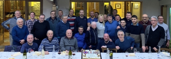 Cena di fine anno della Protezione civile di Santo Stefano Belbo.