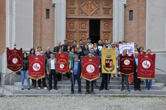 Festa dei donatori di sangue a Castiglione Tinella.