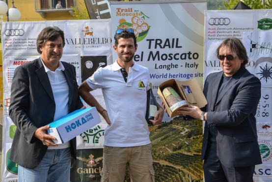 Una fotografia durante il Trail del Moscato.