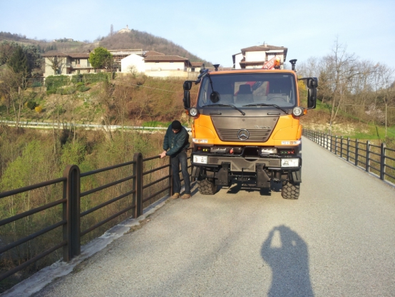 Lavori sul ponte marchesini a Cossano Belbo