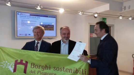 Il ricevimento del marchio di "Borgo Sostenibile del Piemonte".