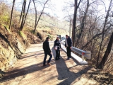 Una foto di fine lavori relativi alla frana su strada Piacentini