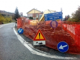 Lavori all'imbocco di strada San Grato (foto di Fabio Gallina).